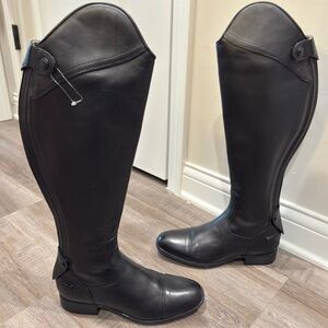 Ariat Kinsley Dress Tall Riding Black Leather Boots